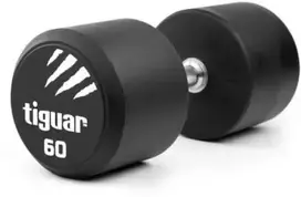 Profesionalus PU svarmuo / hantelis TIGUAR 1–70 kg (Svoris: 60 kg)