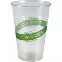 Vienkartinė stiklinė 200ml ekologiška, ABENA,100vnt