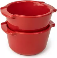 Amscan PEUGEOT APPOLIA Ramekinas 200 ml (2 vnt.) raudonas