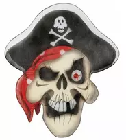 Dekoracija helovinui "Piratas" 48*56cm