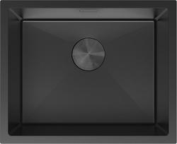 Mexen Trixo plieninė vienos kameros plautuvė 540 x 440 mm, juoda - 6414541000-70