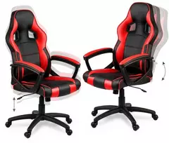 Žaidimų kėdė Smart Gamers, juoda ir raudona
