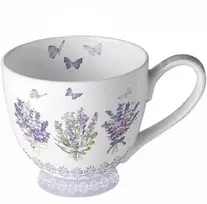 Ambiente Puodelis iš porceliano 0,45l "Levandų puokštė"