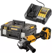 akumuliatorinė kampinis šlifuoklis 125mm 1x4.0Ah, 18V XR DEWALT [DCG407M1T-QW]