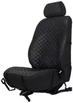 Sėdynės užvalkalas EVAtech ECO PRO, 1 vnt. - juoda / juodi kraštai / juodos siūlės