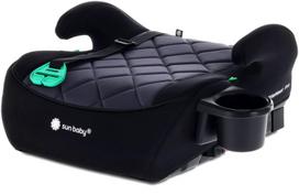 Automobilinė kėdutė, paaukštinimas (booster) ISOFIX 125–150 cm, puodelio laikiklis LittleNestPro juodas Sun Baby