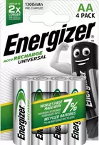Akumuliatorius HR6 (AA) 1.2V 1300mAh Ni-Mh ENERGIZER (4vnt pakuotėje)