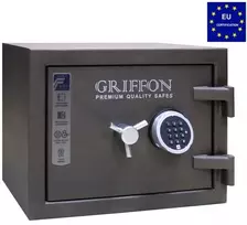 Griffon Ugniai ir įsilaužimams atsparus III saugumo klasės seifas su el. spyna „CLE III.37.E“ (160 kg)