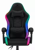 Žaidimų kėdė, biuro pasukama kėdė Hell's Chair HC-1000 juoda LED RGB