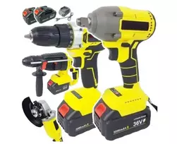 Akumuliatorinių įrankių komplektas Happy people HP-GS Elite Tools X7 4in1, 1600 W, 320 Nm