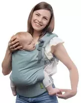 Kūdikio nešioklė Boba X, žalsvai mėlynos spalvos