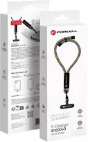 FORCELL F-DESIGN R10X40 riešo telefono virvelė su reguliuojamu ilgiu (maks. 20 cm kilpoje) žalias rožinis violetinis