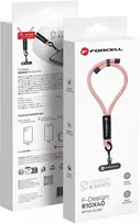 FORCELL F-DESIGN R10X40 riešo telefono virvelė su reguliuojamu ilgiu (maks. 20 cm kilpoje) rožinė balta