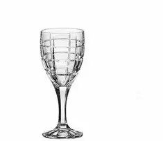 Crystal Bohemia Bohemia krištolinės taurės vynui 240ml 6vnt ,Timesquare