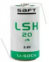 Baterija - Saft LSH20 ER-D 3.6V 13000mAh Ličio su U-terminiais
