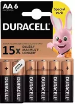 Baterija - Duracell Basic MN1500 AA 1.5V Alkalinė 6 Pakuotė
