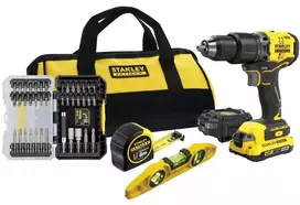 DRILL/DRIVER SET WITH ACCESSORIES SFMCK101D1S STANLEY