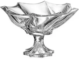 Crystal Bohemia Bohemia dubuo ant kojelės 33cm ,Bromelias