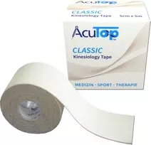 Kineziologinis Teipas AcuTop Baltos Spalvos, 5 cm 5 m.