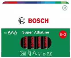 Vega Baterija BOSCH 10SZT AAA SUPER ALKALINE LR03SA10B/00