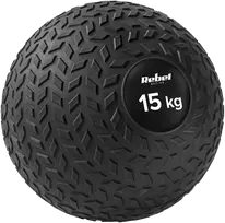Mała Mažas medicininis kamuolys reabilitaciniams pratimams Slam Ball 23 cm 15 kg, REBEL ACTIVE