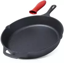 Ketaus keptuvė su silikoniniu dangteliu CAST LINE 30 cm