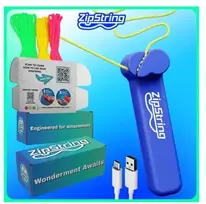 Ore skraidanti virvelė šviečianti tamsoje Ku-String, spalvota Happy people HP-GS1