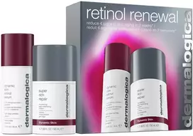 Retinolio atsinaujinimo rinkinys „Dermalogica“: „Dynamic Skin“ retinolio serumas veidui nuo raukšlių, 30 ml + „Dynamic Skin“ senėjimą stabdantis kreminis veidui, 50 ml