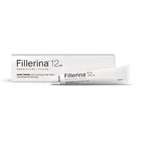 Labo Fillerina 12HA tankinantis užpildas, 4 laipsnio, maitinamasis ir atkuriamasis naktinis veido kremas, 50 ml