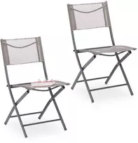 Relaxdays 2x sulankstoma sodo kėdė