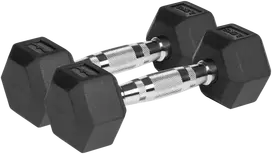 Guma dengti ketaus hanteliai HEX 2x2,5kg REBEL ACTIVE