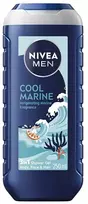 Nivea Dušo želė odai ir plaukams „Cool Marine“ (3 viename dušo želė) 250 ml