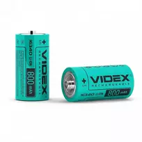 Įkraunama baterija 16340 VIDEX (1 vnt.) Li-Ion, 3.7V, 800mAh