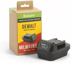 Akumuliatoriaus adapteris DEWALT XR akumuliatorius į MILWAUKEE 18V įrankį, Badaptor BADAPTOR-DEW-MIL-BX – Sujunkite DeWALT XR akumuliatorius su Milwaukee M18 sunkiosios serijos statybiniais įrankiais