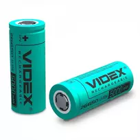 Įkraunama baterija 26650 VIDEX (1 vnt.) Li-Ion, 3.7V, 5000mAh