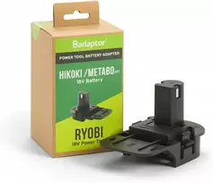 Akumuliatoriaus adapteris HIKOKI/METABO HPT akumuliatorius į Ryobi 18V įrankį, Badaptor BADAPTOR-HIK-RYO-BX – Perkelkite galingą HiKOKI ir Metabo HPT akumuliatorių energiją į Ryobi 18V ONE+ ekosistemą