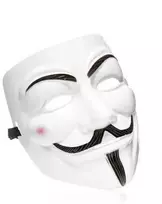 Veido kaukė, balta, vakarėliams, Helovinui, maskarado baliams.