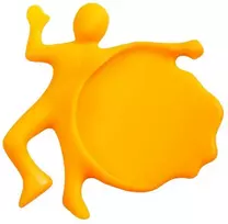 Padėkliukas stiklinėms, puodeliams - oranžinis