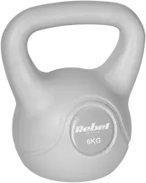 Kettlebell Bituminis svarmuo 6kg pilkas REBEL ACTIVE