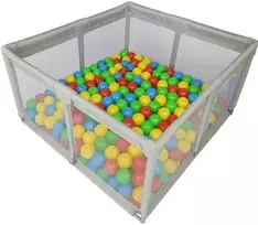 Extralink Kids | Vaikų žaidimų aikštelė | žaidimų aikštelė 127x127x68cm + 30 kamuoliukų