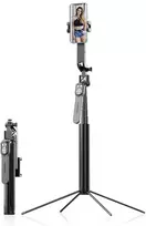 Wozinsky WST-360YS Selfie Stick with Tripod Function with 360° AI Auto Face Tracking Gesture Control – juodos spalvos