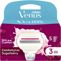 Gillette Venus ComfortGlide Sugarberry Miami Skustuvo Galvutės, 3 vnt.
