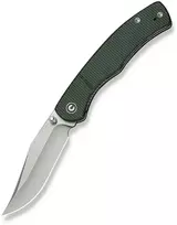Cedrus CIVIVI Clingman peilis su Nitro-V ašmenimis ir žalia Micarta
