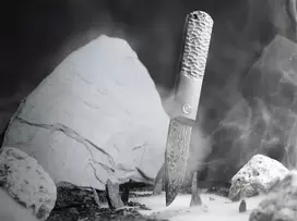 Boker Solingen BRLW meteorito damasto peilis