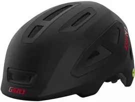 GIRO SCAMP II vaikiškas šalmas. Šalmo dydis: S (49-53 cm). Pasirinkite spalvą: matinė rožinė su gyvūnų atvaizdais.