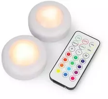 RGBW LED šviesų rinkinys su nuotolinio valdymo pultu - KC007 - 16 spalvų - 62.2x27.6mm - 2vnt - Bambu Lab