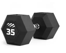 Svarmuo / hantelis TIGUAR Dumbbell HEX 5–50 kg (Svoris: 35 kg)