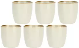 ROSE&TULIPANI CONCERTO IVORY 6 kavos puodelių rinkinys po 100 ml