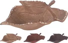 Mondex DEKORATYVINIS LĖKŠTĖS LAPAS 22X18CM 3 RŪŠYS