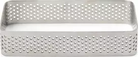 Patisse Perforuotas stačiakampis kepimo žiedas 10x6cm - Patisse